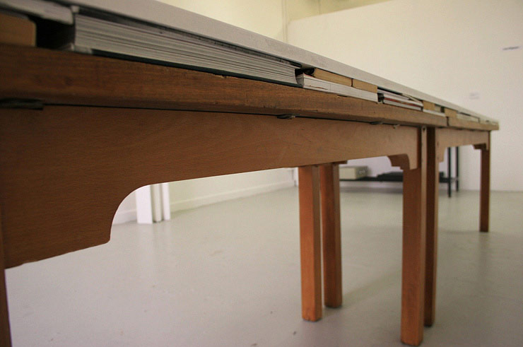 side of display table